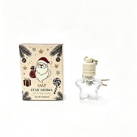 Diffuseur d'arômes en verre pour voiture, version anglaise exclusive transfrontalière, 8 ml, style cordon, crâne d'Halloween/cadeau de Noël