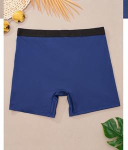 Maxesc OEM ODM Boxer pour hommes Bulge dentelle sous-vêtements en cuir à carreaux sous-vêtements sexy en taille 3XL Logo personnalisé - Product Image 6