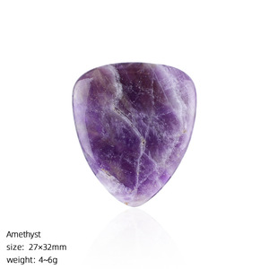 Púas de guitarra de cristal natural surtidas, pulidas a mano, de piedras preciosas, para guitarra acústica y eléctrica - Product Image 3
