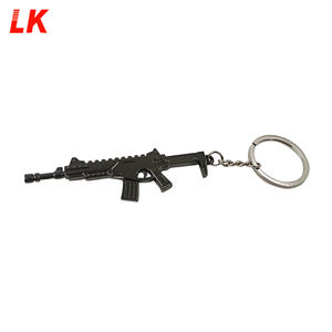 2022 키 체인 제조 업체 사용자 정의 새로운 디자인 아연 합금 금속 총 키 체인 청동 - Product Image 3