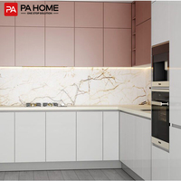 Ensemble complet de meubles italiens pour la maison : armoires de cuisine en bois et mobilier de salon/cuisine
