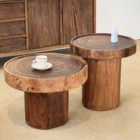 Table basse moderne en bois de paulownia massif de style Wabi-Sabi, écologique et durable, pour le mobilier de la maison, le salon