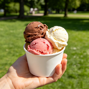 Custom Printed Logo Ice Cream <b>Cup</b> Dessert Use 3oz 5oz 8oz 10oz for Frozen Yogurt <b>Disposable</b> Ice Cream Container with Lid - Product Image 3