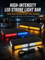 48 LED Magnetische Warnleuchte Notfall-Stroboskop 12V 24V Auto-Dachleuchte für Abschleppwagen Baustelle Straßensicherheit Gelb