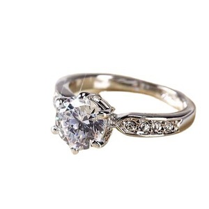 Simulation Moissanite <strong>Ring</strong> <strong>Couple</strong> <strong>Rings</strong> Wedding Proposal Six Claw Diamond <strong>Ring</strong> - Product Image 5