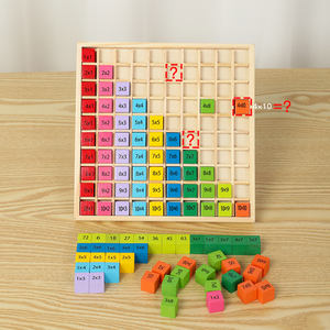 Jouets d'apprentissage Montessori pour enfants unisexe, table <span class=keywords><strong>de</strong></span> mathématiques, <span class=keywords><strong>jeu</strong></span> <span class=keywords><strong>de</strong></span> société avec 100 blocs <span class=keywords><strong>de</strong></span> comptage, ensemble <span class=keywords><strong>de</strong></span> <span class=keywords><strong>jeu</strong></span> en bois, boîte emballée - Product Image 4