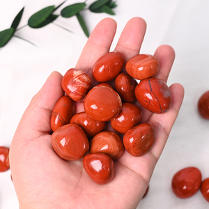 หินแจสเปอร์สีแดงขัดเงาแบบขายส่งจำนวนมาก สำหรับตกแต่งและบำบัดรักษา - Product Image 1