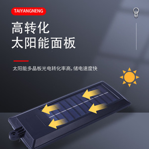 Lámpara Solar de Jardín Ly de 30W, Lámpara LED de Pared para Exteriores Resistente al Agua con Sensor de Movimiento y Control Remoto - Product Image 1