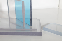 Plaques de polycarbonate PC transparentes Bayer de 8 mm, 4 x 8 pieds, design moderne pour toiture extérieure
