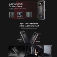 DOOGEE S Cyber Smartphone Android 14, Écran 6,58 Pouces, Étanchéité IP68/IP69K, NFC, Processeur Octa Core, LCD, 20 Go+256 Go, Gaming, Compatible GSM/LTE