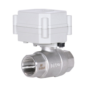 Vanne électrique miniature Tonhe 6 points à passage direct, mécanisme métallique, filetage interne bidirectionnel, acier inoxydable DN20 pour eau du robinet - Product Image 4