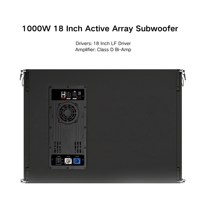 Alta calidad Active Waterproof Line Array 18 pulgadas 1000W Subwoofer portátil