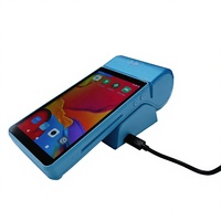 Terminal de point de vente multifonctionnel Android avec lecteur d'empreintes digitales, sans fil, 5,5'', machine de point de vente EDC avec lecteur de carte RFID sans contact
