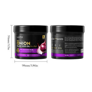 <span class=keywords><strong>Masque</strong></span> capillaire à l'huile de graines noires d'oignon, soin capillaire multi-effets pour hydrater, adoucir et lisser les cheveux, 500g - Product Image 6