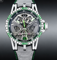Montre mécanique automatique squelette pour homme, lumineuse, bracelet en cuir suédé, montre de sport pour homme