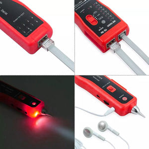 Kit de testeur de câble réseau Ethernet RJ11 RJ45 Cat5/5e Cat6, traceur de câble LAN portable, détecteur de ligne - Product Image 5