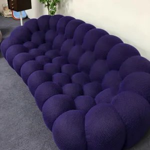 Đồ Nội Thất Sang Trọng Ý Phòng Khách Bong Bóng Phong Cách Hiện Đại Vải Đồ Nội Thất Sofa Màu Xám Ghế Sofa