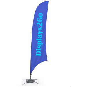 Custom Logo Print Feather Flag Promotional Advertising Teardrop Flag Banner Outdoor Custom Beach Feather Flag
