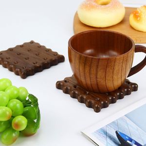 Wholesale Classic Wooden <b>Coffee</b> Cup Holder Heat Insulation Pad with Walnut Coaster for Home Use - Product Image 3