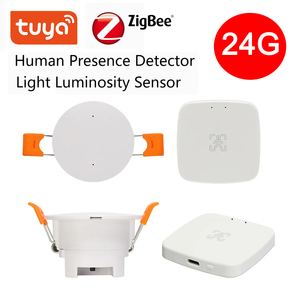 Contrôleur <span class=keywords><strong>de</strong></span> température intelligent pour vanne (TRV) 24G ZigBee3.0, <span class=keywords><strong>détecteur</strong></span> <span class=keywords><strong>de</strong></span> mouvement statique à micro-ondes MmWave, montage mural ou au plafond, IP20 - Product Image 1
