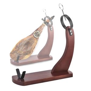 Support à <span class=keywords><strong>jambon</strong></span> en bois stable et antidérapant pour cuisine, maison, hôtel, présentation de fête - Product Image 1