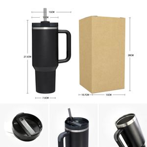 2025 Free Samples Travel Mug Stainless Steel Double Wall Vacuum Insulated Custom <b>Coffee</b> Cups 40oz Tumbler With Handle - Product Image 3