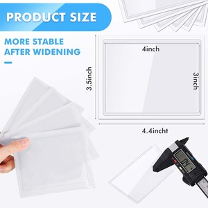 Rõ ràng PVC tự dính Túi xe kinh doanh chủ thẻ hiển thị cửa sổ đậu xe vượt qua chủ đậu xe giấy phép Sticker - Product Image 3