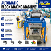 Machine de fabrication de blocs de béton hydraulique entièrement automatique QT12-15 pour briques creuses et pavés autobloquants en ciment