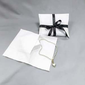 Sac en coton avec impression de logo personnalisable pour bijoux, boucles d'oreilles, bracelets, cosmétiques, cadeaux, emballage pour bagues, montres - Product Image 2