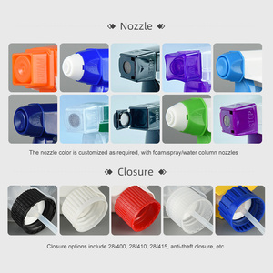 Bonne qualité usine directement 28/400/410/415 tout en plastique ménage Commercial <span class=keywords><strong>tête</strong></span> de mousse et aérosol mousse bouteille déclencheur pulvérisateur - Product Image 3