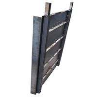 Panneau de porte sablée, ensemble de plaques en acier soudées de haute qualité pour panneaux de porte de conteneur