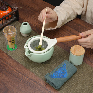 Kit <span class=keywords><strong>Fouet</strong></span> <span class=keywords><strong>Matcha</strong></span> <span class=keywords><strong>Bambou</strong></span> 7 Pièces de Haute Qualité Style Japonais, Ensemble Chawan Bol <span class=keywords><strong>en</strong></span> Porcelaine Céramique pour Cérémonies du Thé et du Café - Product Image 3