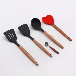 Pelle à sable en bois pour enfants, jouets de plage, en hêtre, noyer et frêne, pour les 2 à 4 ans, unisexe, outil de cuisine simulé - Product Image 3