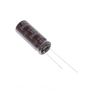 Distribuidor Autorizado, Condensador de Aluminio de 2400 uF EKYC350ELL242MK30S, Montaje a Través de Orificio, 2400UF, 20%, 35V, Radial - Product Image 1