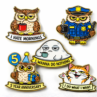 Épinglette en émail personnalisée par le fabricant, motif Meme Chat Amusant, Meme Blob, Meme Dessin Animé, Badge Humoristique
