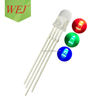 Prix d'usine 2 broches 5mm rgb led diode ronde RGB Led diode éclairage rgb led 5mm