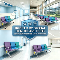 Sistema de Asientos Modular Integrado, Banco de Espera Personalizable para Pacientes, para Proyectos de Infraestructura Hospitalaria y de Atención Médica