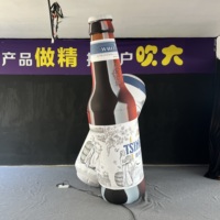 Ballon publicitaire gonflable en forme de bouteille de bière, conception personnalisée OEM, PVC durable pour la promotion de la marque et les événements