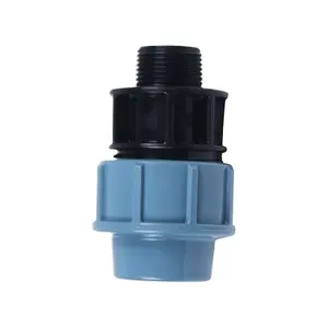 Hot sales PN16 plastic pp compression fittings Male threaded coupling,water pipe fitting nice price two dollar can buy