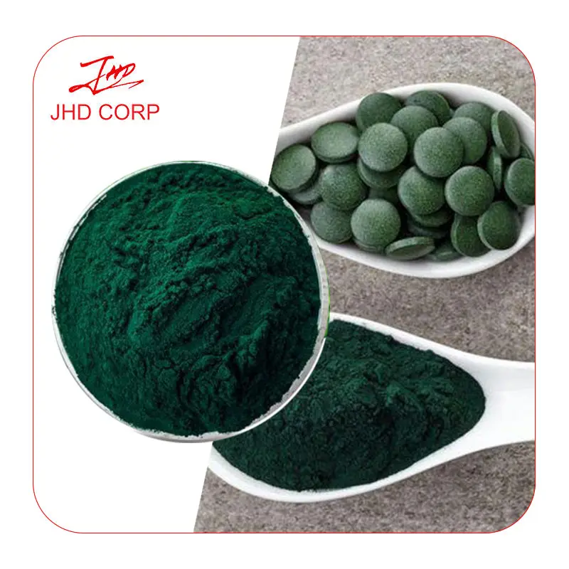 JHD toptan toplu Spirulina Tablet doğal organik gıda sınıfı Spirulina tozu Spirulina