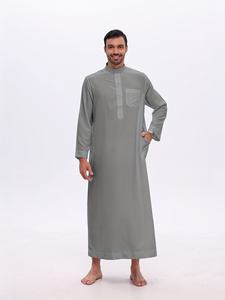 เสื้อคลุมอาหรับสำหรับผู้ชาย AL HARAMAIN - เสื้อคลุมสำหรับละหมาดแขนยาวเนื้อผ้านุ่ม คอตั้ง ทรงหลวม ซักเครื่องได้ ผลิตจากผ้าฝ้ายพิเศษ - Product Image 2