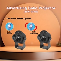 Étanche IP65 25w 35w 50w Gobo Projecteur Logo Led Personnalisé Gobo Rotatif Publicité Bâtiment ou Lampadaire