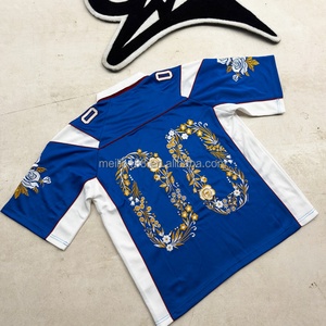 เสื้อเจอร์ซีย์ฟุตบอลคอวีแบบครอปสำหรับผู้ชาย สตรีทแวร์สั่งทำพิเศษ ปักลาย โพลีเอสเตอร์ เสื้อยืดคุณภาพสูง สวมใส่สบาย เสื้อฟุตบอลสั่งทำพิเศษ - Product Image 3