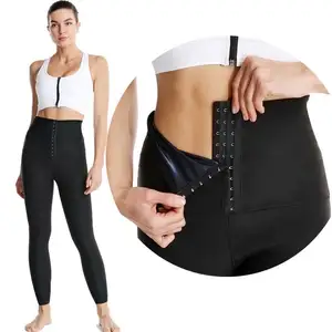 Best selling womens customized Sauna pants high waist Slimming sportswear yoga fitness compression Sweat Leggings