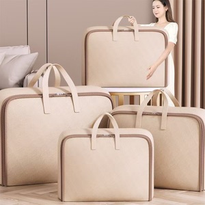 Clothing Organizer Large Moving Bags For Clothes And Blankets Durable Non Woven Fabric Rectangle Shape Bedroom Use - Product Image 1