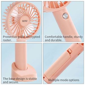 Rechargeable <b>Mini</b> <b>Desk</b> Fan Portable USB Charging Cute Design Handheld Table Top Fan for Office Use - Product Image 5