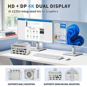 CWWKIPC PC Industrial Sin Ventilador I5-1235U (<span class=keywords><strong>10C</strong></span> 4.4GHz) 2x I210AT Gigabit LAN 4K HD+DP 8GB <span class=keywords><strong>RAM</strong></span> 256GB SSD 6xRS232/485 COM GPIO - Product Image 5