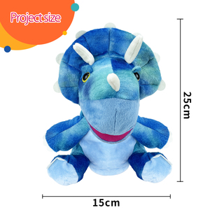 Unisex giáo dục màu xanh khủng long rồng tay con rối đồ chơi vui vẻ Polyester sang trọng với PP bông điền ODM tùy chỉnh cho mọi lứa tuổi - Product Image 2