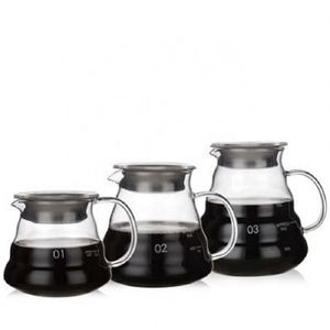 Cafetera de Vidrio de 360ml/600ml/800ml en Oferta, Diseño Popular, Multifuncional, con Elegante Asa y Tapa de Vidrio - Product Image 1