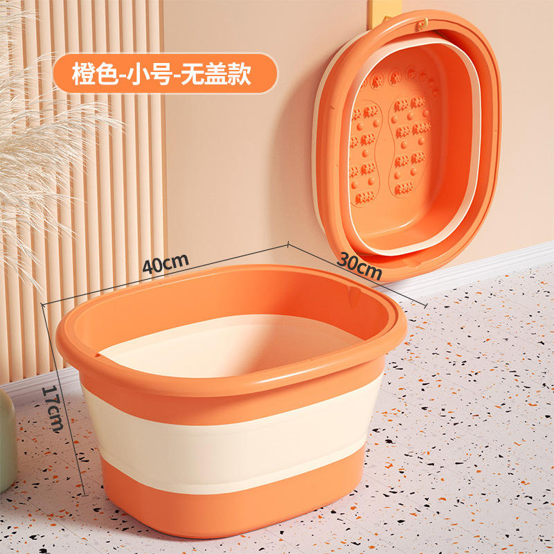 Small orange crown foot bucket-without lid